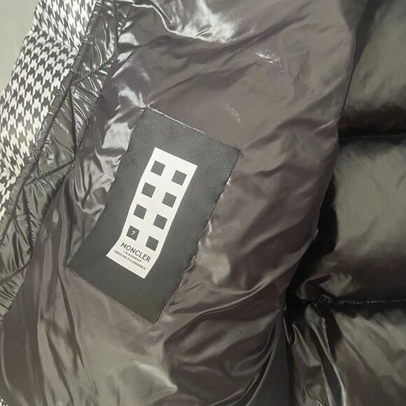 Moncler X Frgmt Socotrine Houndstooth Short Down Jacket - Picture 7 of 16